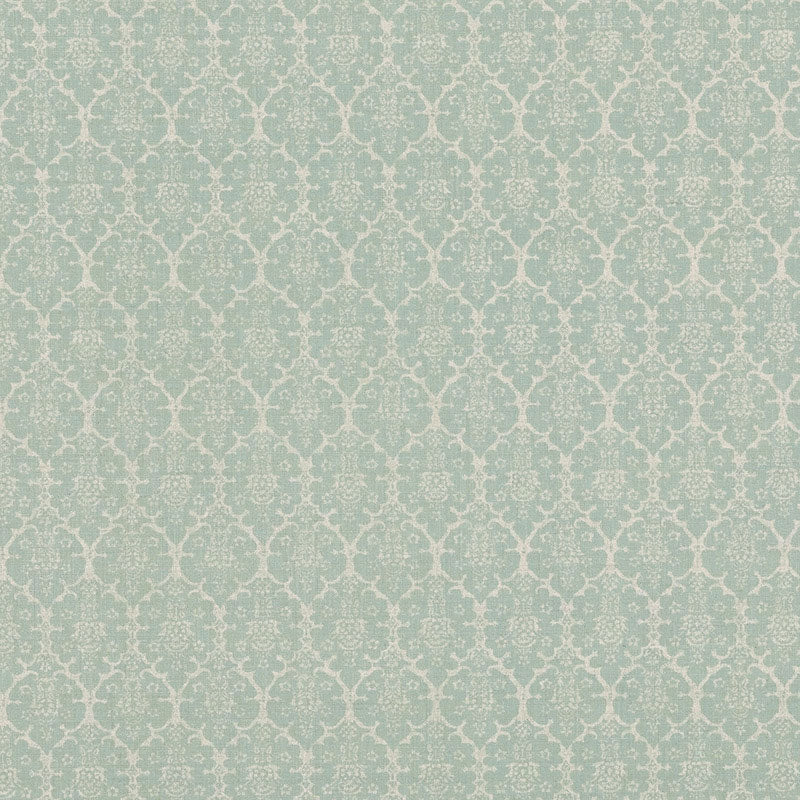 Save BURL003 Burley Aqua by Schumacher Fabric