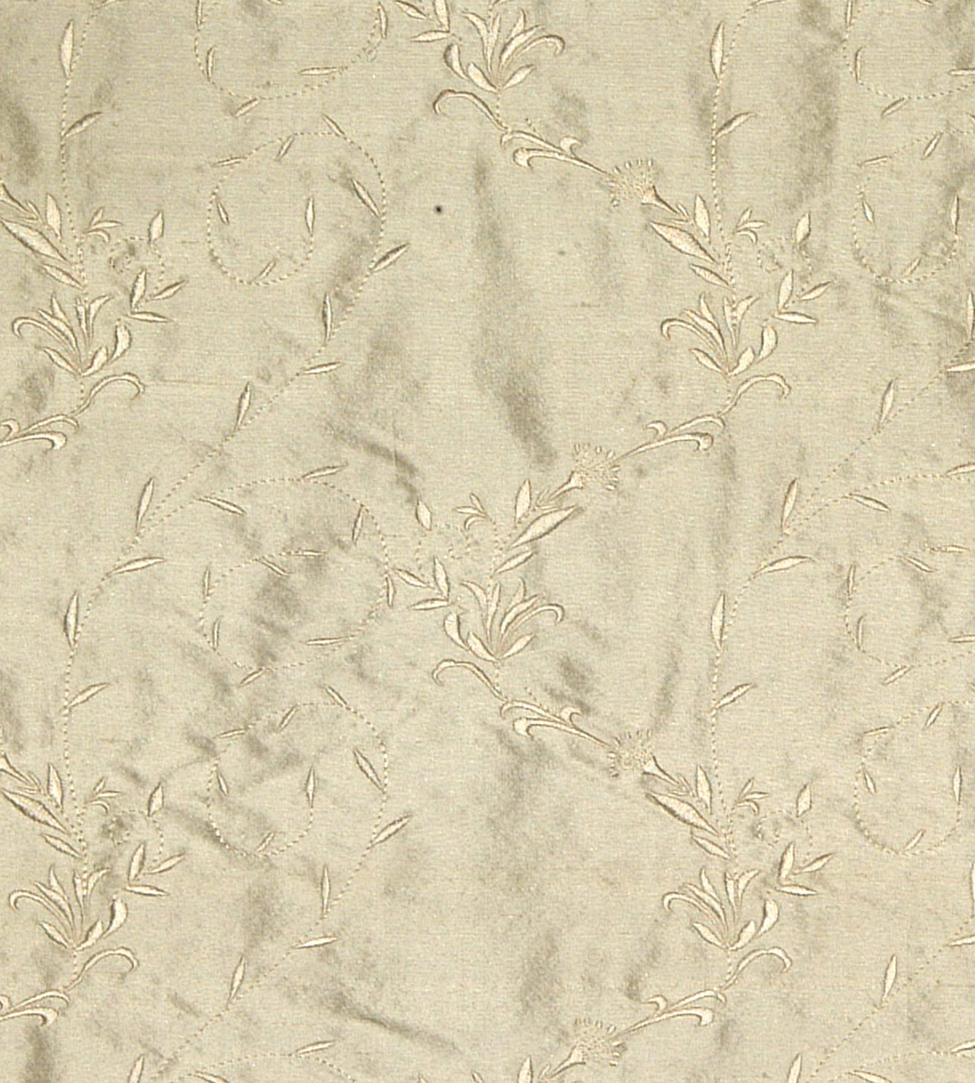 Purchase Old World Weavers Fabric Pattern number BY 20100702, Honeysuckle Embroidery Ivory 1
