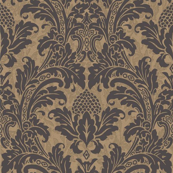 View 94/6033 Cs Blake Black And Gold By Cole and Son Wallpaper