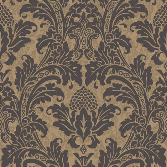 View 94/6033 Cs Blake Black And Gold By Cole and Son Wallpaper