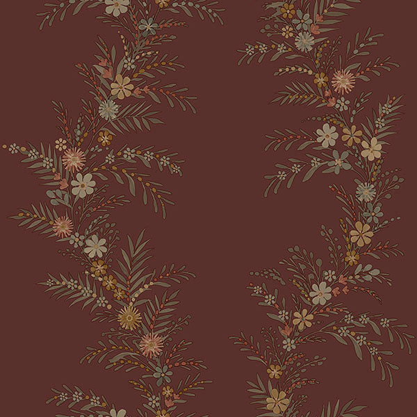 Purchase CJS6322 NuWallpaper Wallpaper, Posy Cranberry Peel & Stick - Chris Loves Julia NuWallpaper