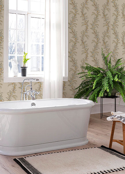 Purchase CJS6323 NuWallpaper Wallpaper, Posy Vanilla Peel & Stick - Chris Loves Julia NuWallpaper1