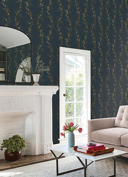 Purchase CJS6324 NuWallpaper Wallpaper, Posy Midnight Peel & Stick - Chris Loves Julia NuWallpaper12