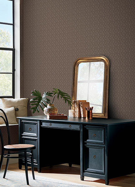 Purchase CJS6328 NuWallpaper Wallpaper, Nova Carob Brown Peel & Stick - Chris Loves Julia NuWallpaper1