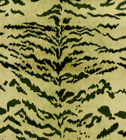 Purchase Old World Weavers Fabric Item# D0 04434410, Tiger Lao Hau Ii Green & Black 1