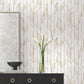 Purchase Df3301 | Decadence Ii, Elemental Thread White & Gold - Candice Olson Wallpaper