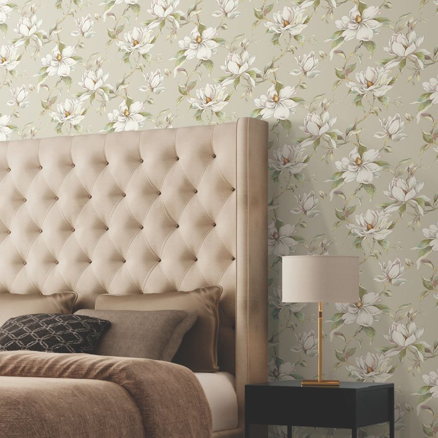 Purchase Df3312 | Decadence Ii, Garden Jewels Linen - Candice Olson Wallpaper