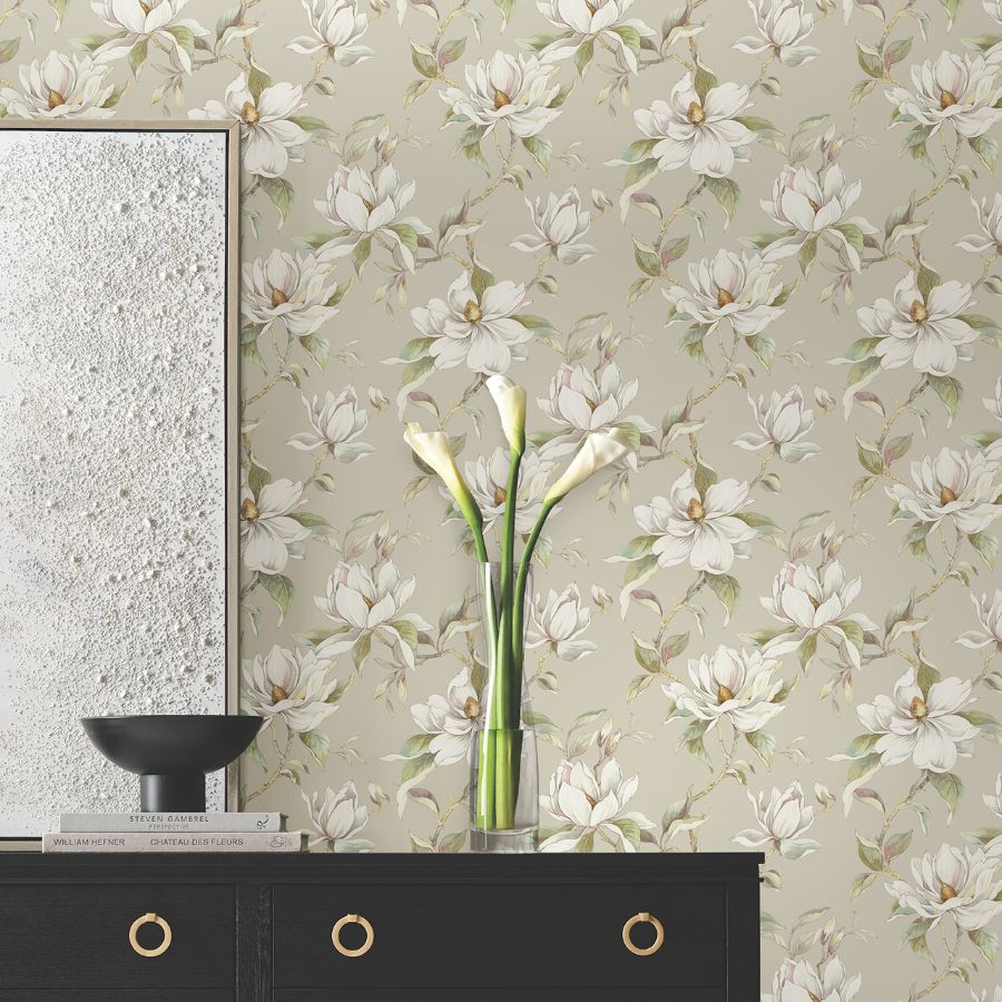 Purchase Df3312 | Decadence Ii, Garden Jewels Linen - Candice Olson Wallpaper