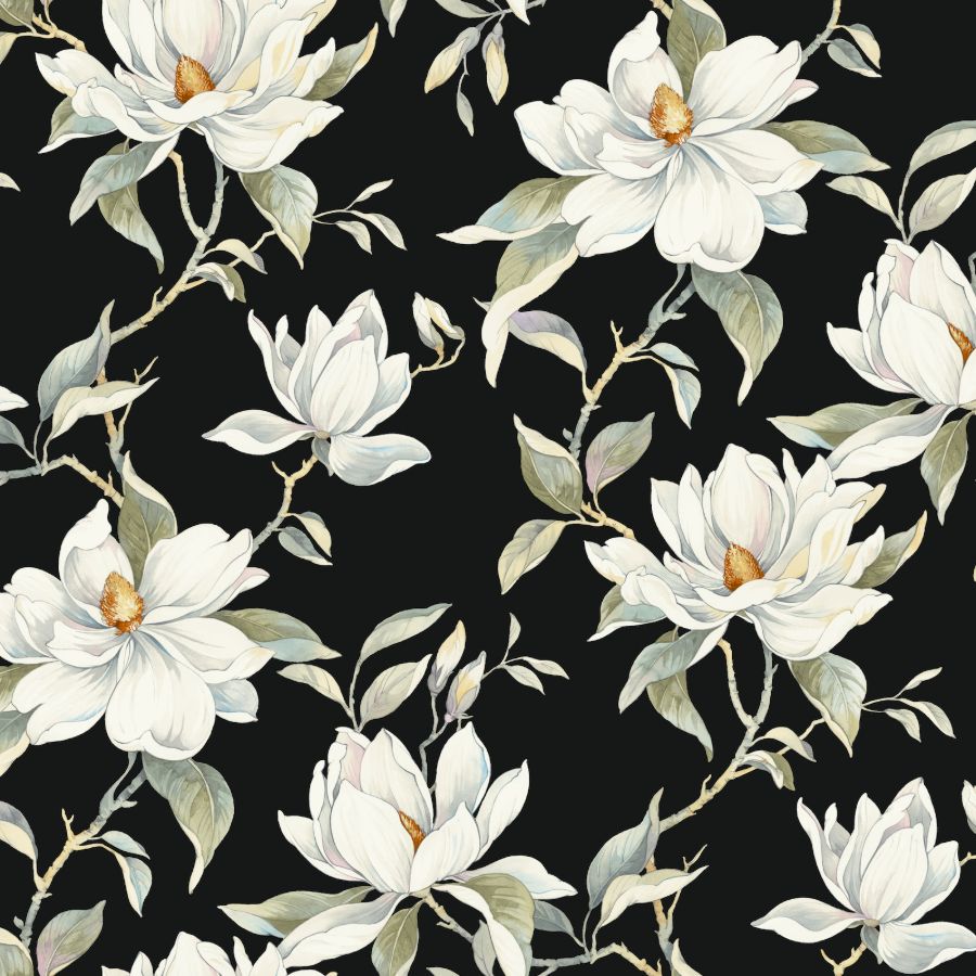 Purchase Df3313 | Decadence Ii, Garden Jewels Black - Candice Olson Wallpaper