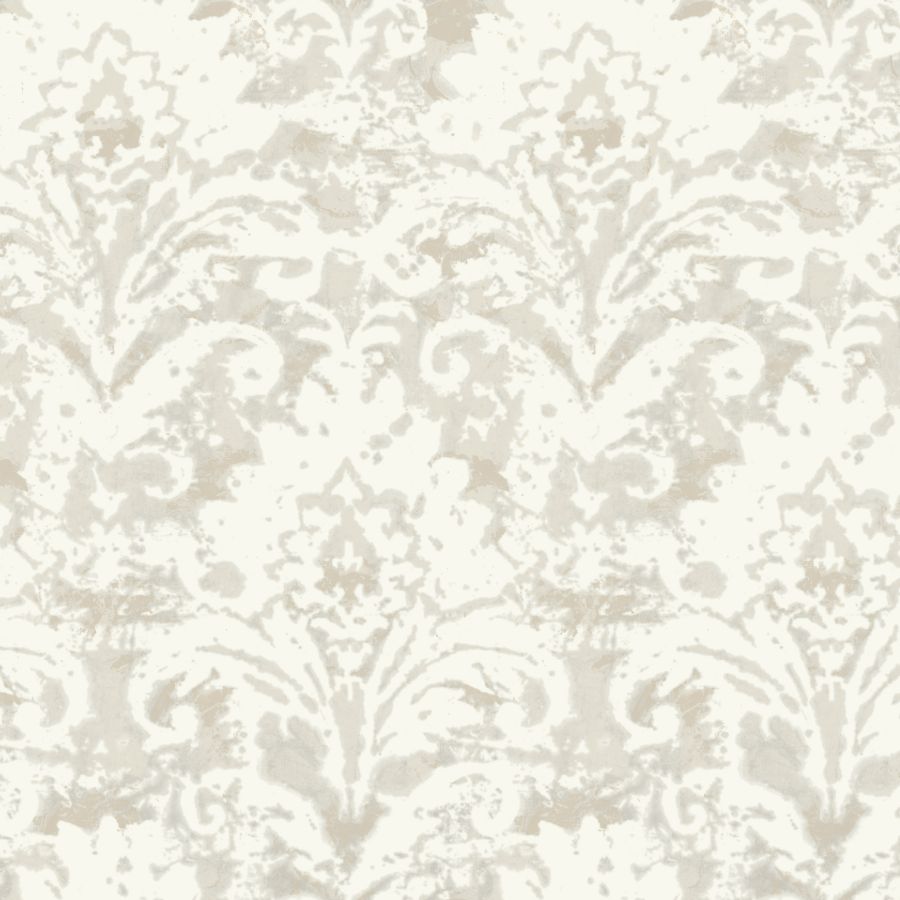 Purchase Df3334 | Decadence Ii, Velvet Crush Damask Cream & Pearl - Candice Olson Wallpaper