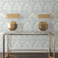 Purchase Df3335 | Decadence Ii, Velvet Crush Damask Blue & Pearl - Candice Olson Wallpaper