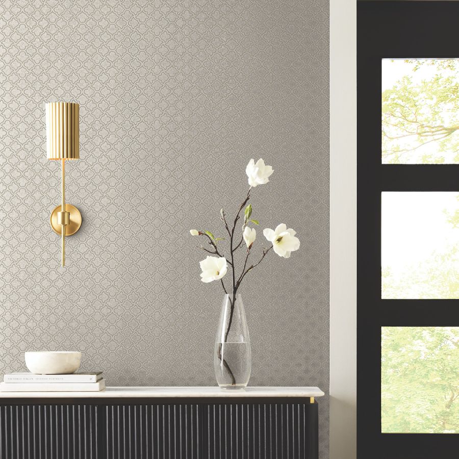 Purchase Df3337 | Decadence Ii, Uptown Glam Beige - Candice Olson Wallpaper