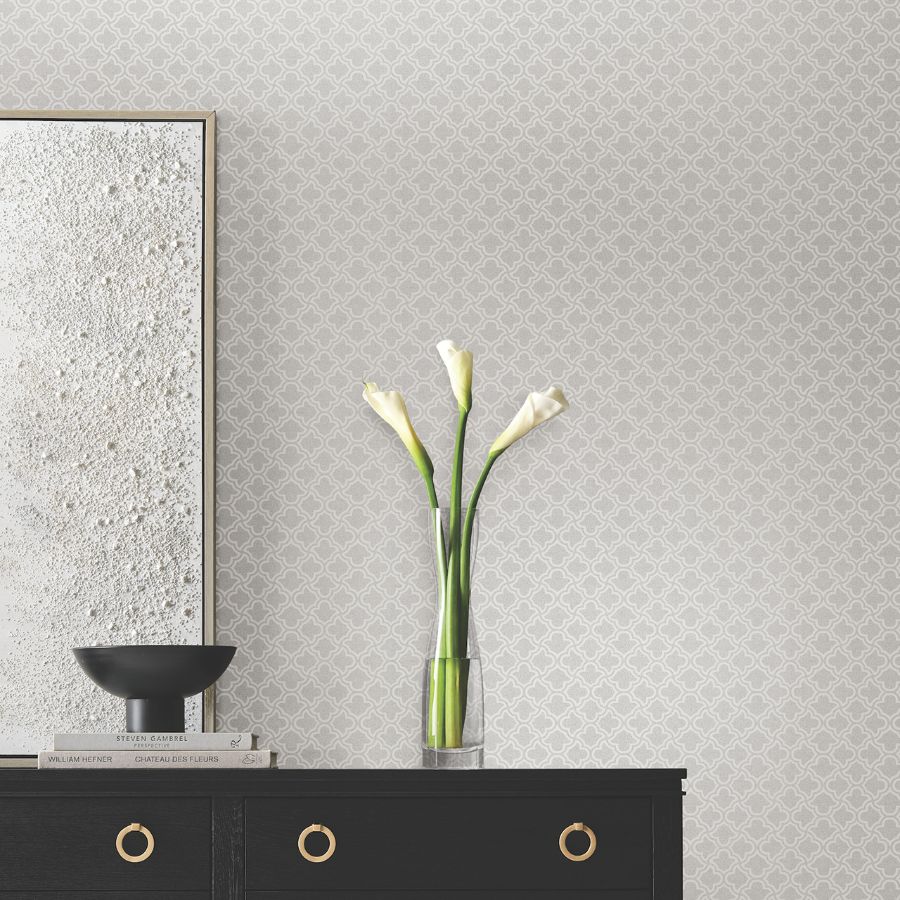Purchase Df3339 | Decadence Ii, Uptown Glam White - Candice Olson Wallpaper