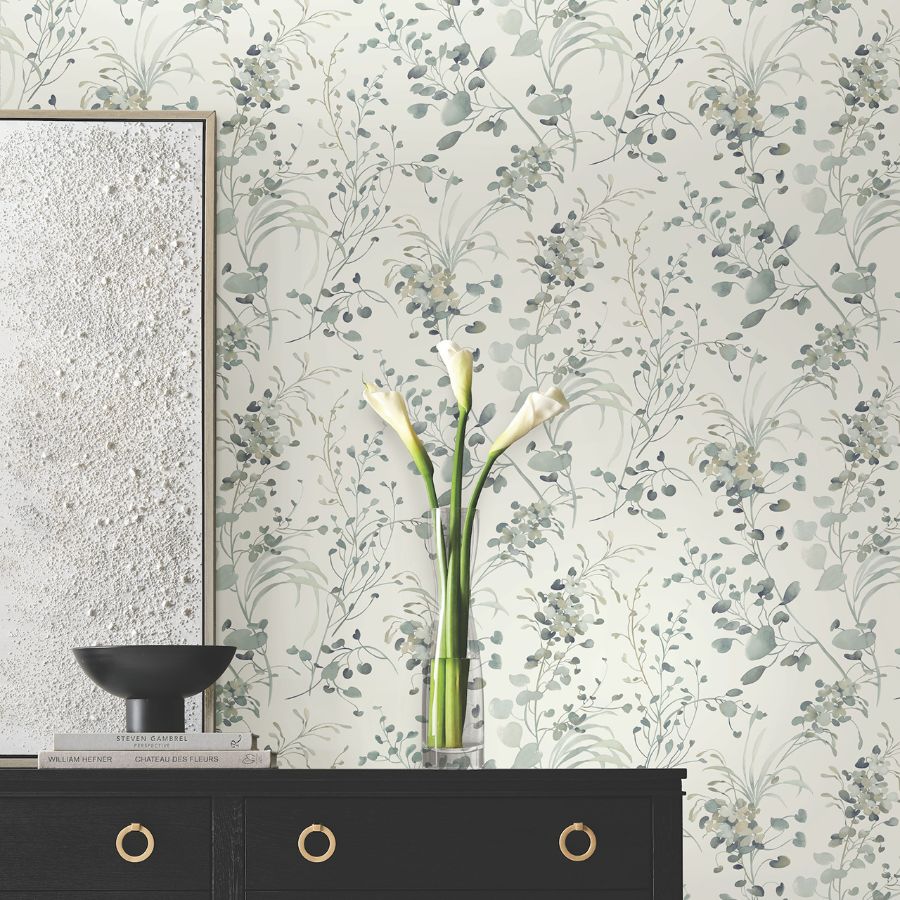 Purchase Df3344 | Decadence Ii, Spring Whispers Moss - Candice Olson Wallpaper