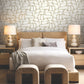 Purchase Df3351 | Decadence Ii, Craftsman Geometric White & Gold - Candice Olson Wallpaper
