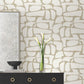 Purchase Df3351 | Decadence Ii, Craftsman Geometric White & Gold - Candice Olson Wallpaper