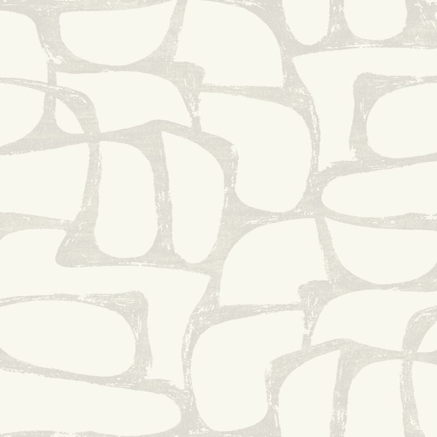 Purchase Df3353 | Decadence Ii, Craftsman Geometric White & Soft Grey - Candice Olson Wallpaper
