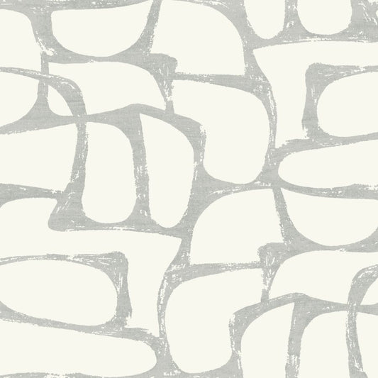 Purchase Df3356 | Decadence Ii, Craftsman Geometric White & Silver - Candice Olson Wallpaper