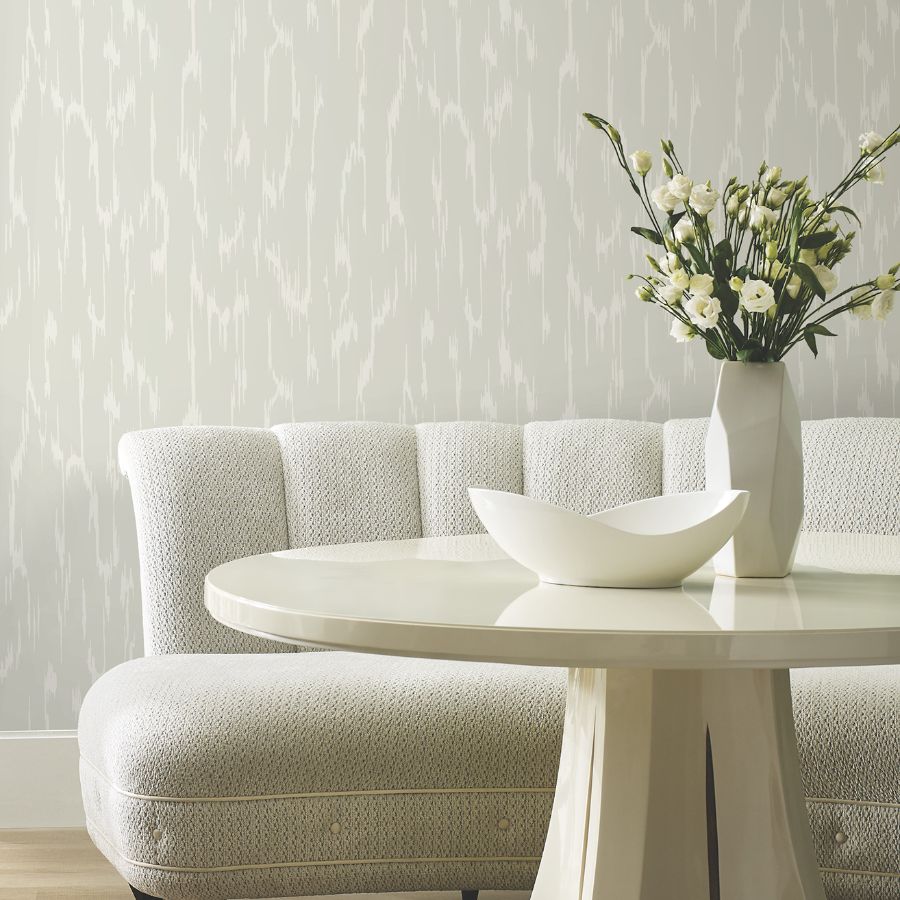 Purchase Df3361 | Decadence Ii, Flowing Light Grey - Candice Olson Wallpaper