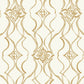 Purchase Df3372 | Decadence Ii, Pirouette White & Gold - Candice Olson Wallpaper