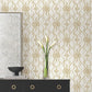 Purchase Df3372 | Decadence Ii, Pirouette White & Gold - Candice Olson Wallpaper