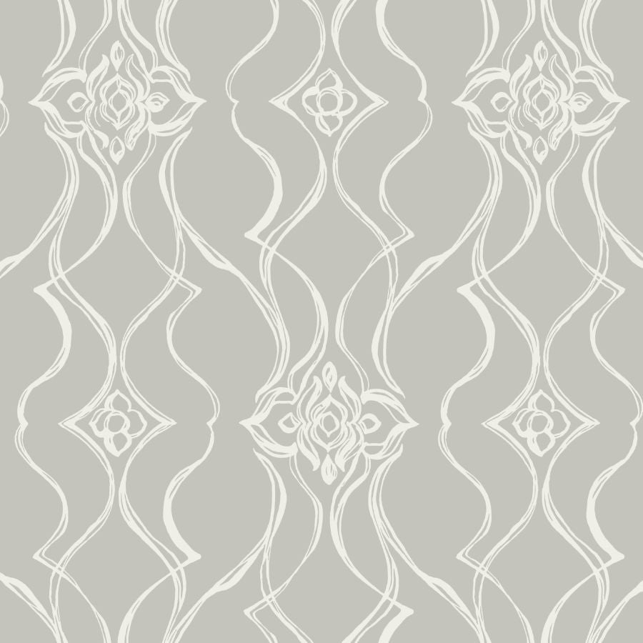 Purchase Df3374 | Decadence Ii, Pirouette Grey - Candice Olson Wallpaper