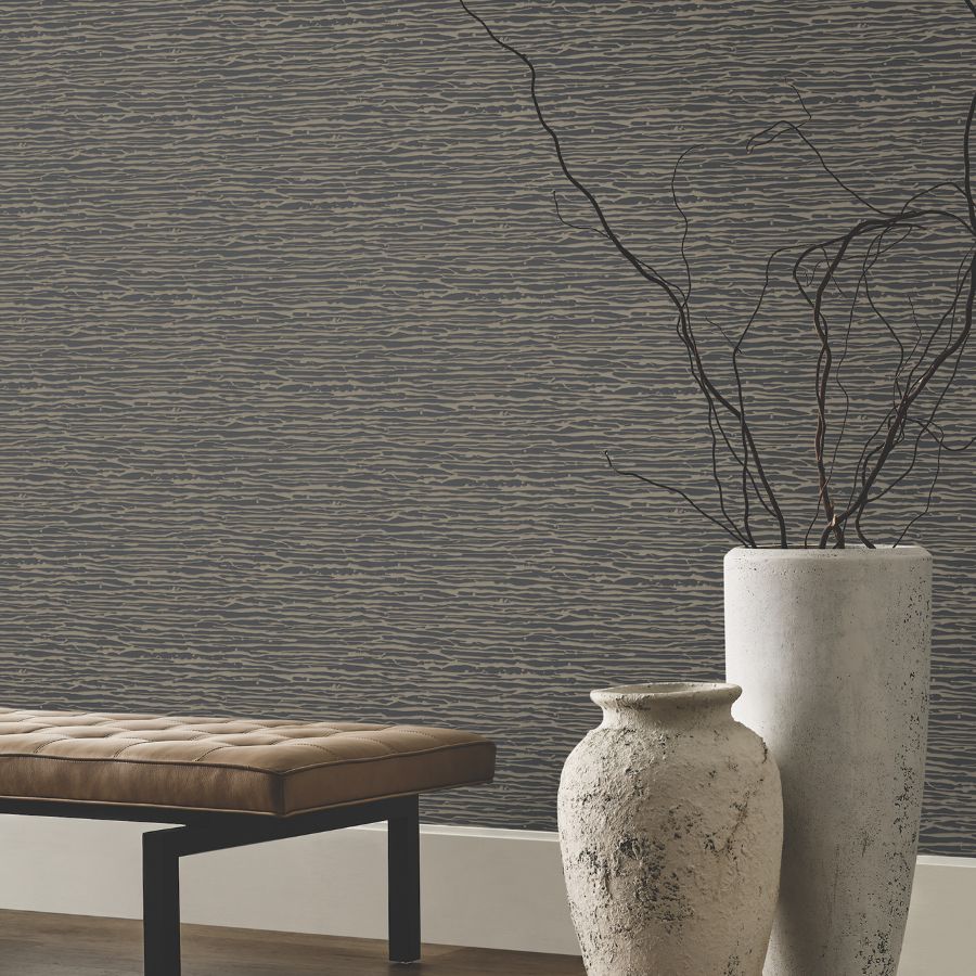 Purchase Df3384 | Decadence Ii, Horizons Charcoal - Candice Olson Wallpaper