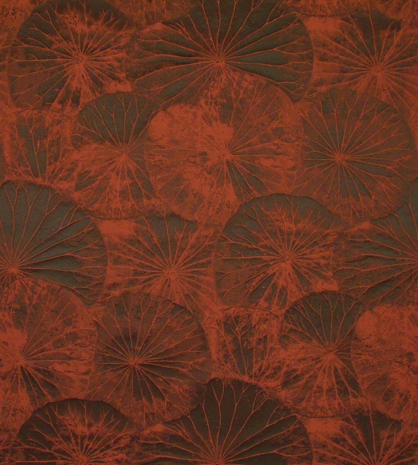 Purchase Old World Weavers Fabric Product# E7 0110LOTU, Lotus Burnt Orange 1