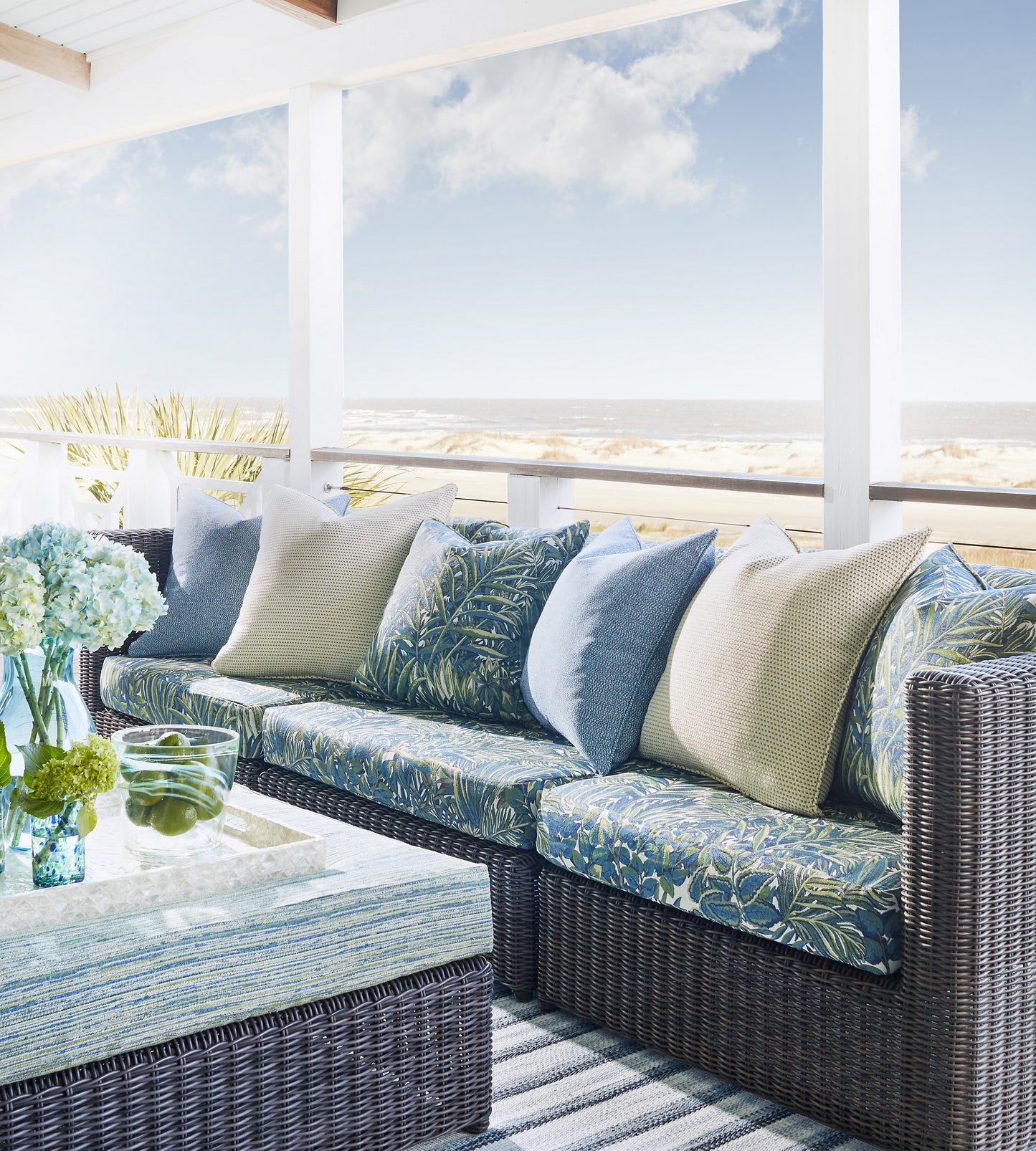 Purchase Old World Weavers Fabric Pattern# EA 00016003, Arena Beach Blue Water 5
