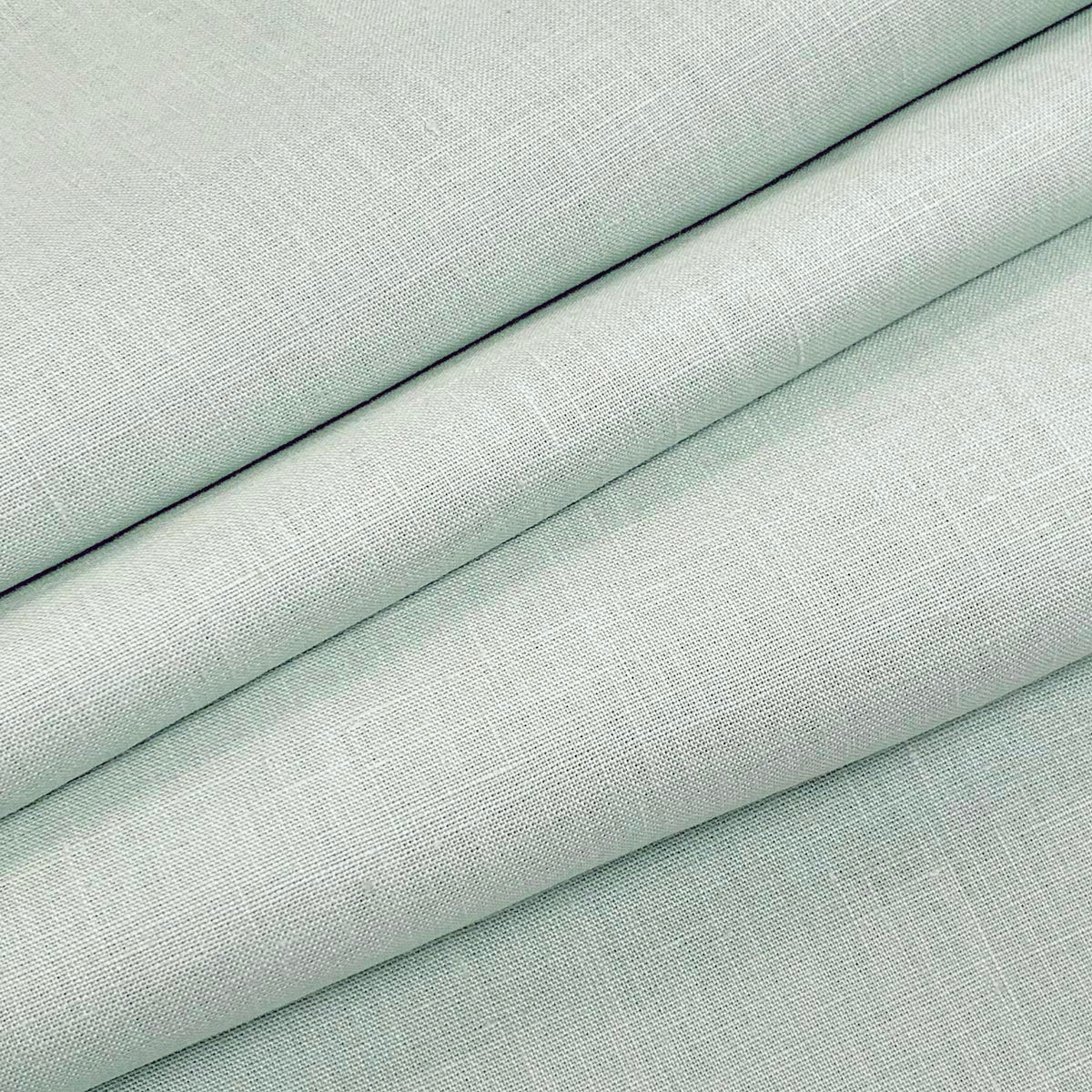 Purchase Mag Fabric Item 10637 Emma Linen Aqua Fabric