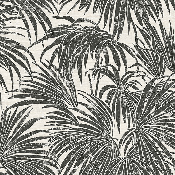 Purchase ESS6016 NuWallpaper Wallpaper, Black & White Cassava Palm Peel & Stick - Egypt Sherrod NuWallpaper
