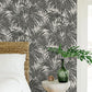 Purchase ESS6016 NuWallpaper Wallpaper, Black & White Cassava Palm Peel & Stick - Egypt Sherrod NuWallpaper1