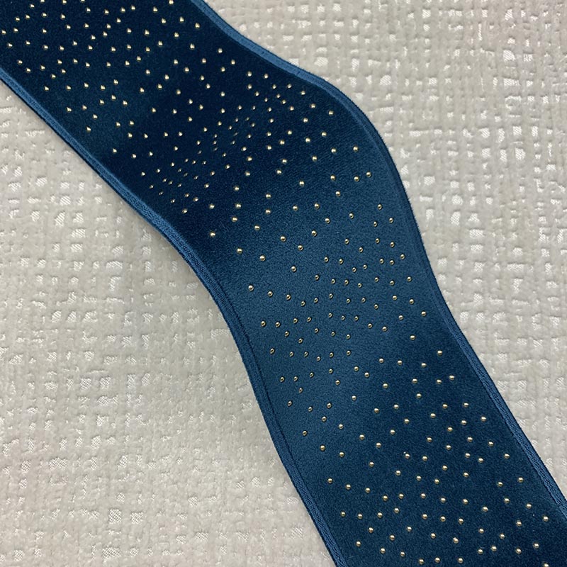 Sample 9396 Estella Tape Kingfisher, Aqua/Teal by Magnolia Fabric