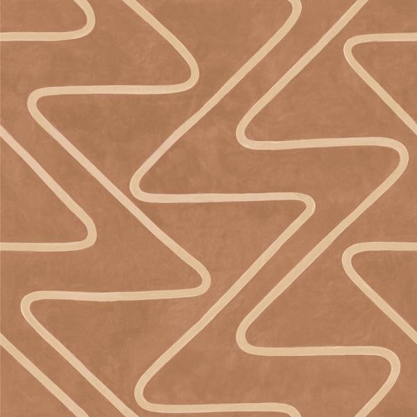 Sample - Ew15030.425.0 | Stelvio, Orange Abstract - Threads Wallpaper