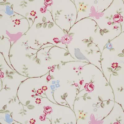 Sample F0293-2 Bird Grey by Clarke and Clarke
