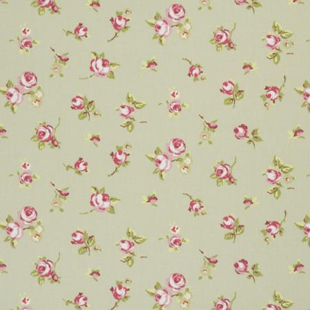 Buy F0299-4 Rosebud Sage by Clarke and Clarke Fabric
