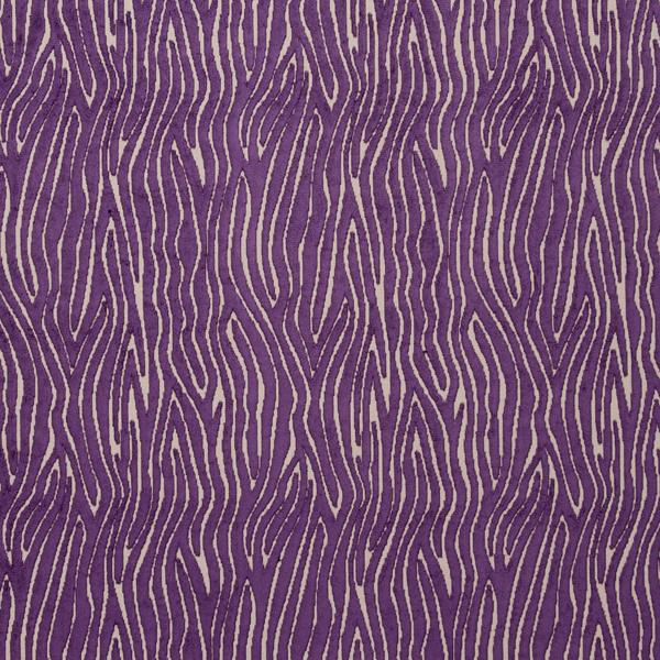 Sample F0749-03 Onda Damson Animal Skins Clarke And Clarke Fabric