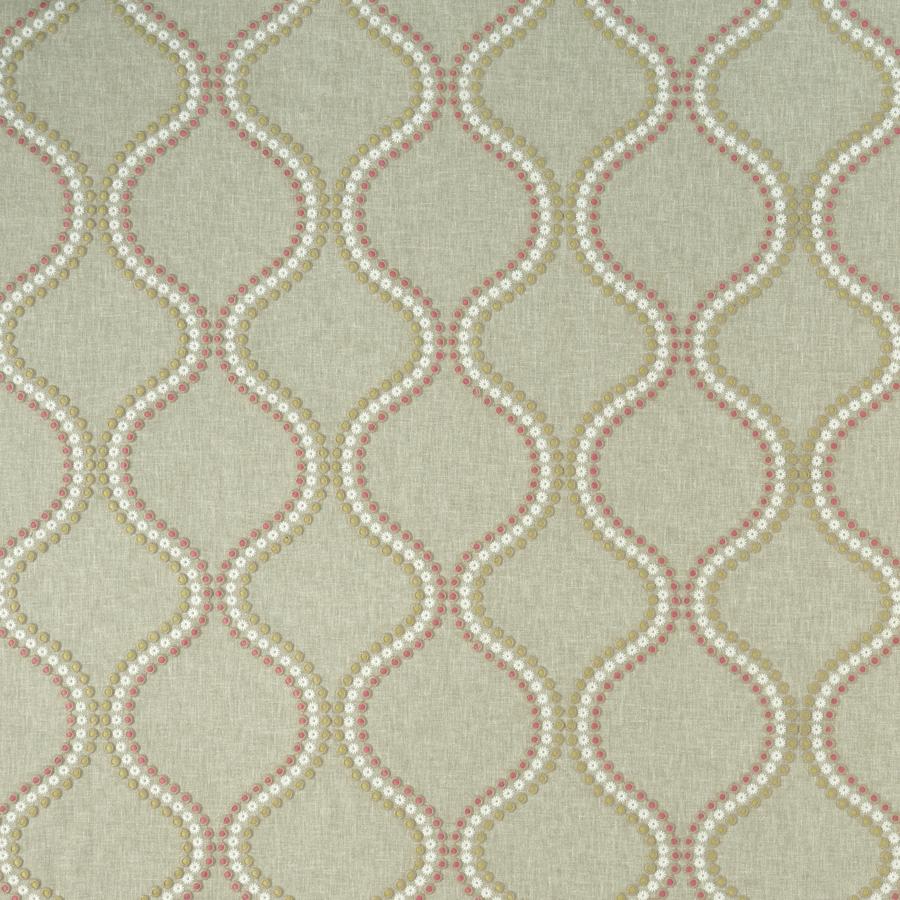 Sample F1006-05 Layton Pink/Apple Clarke And Clarke Fabric