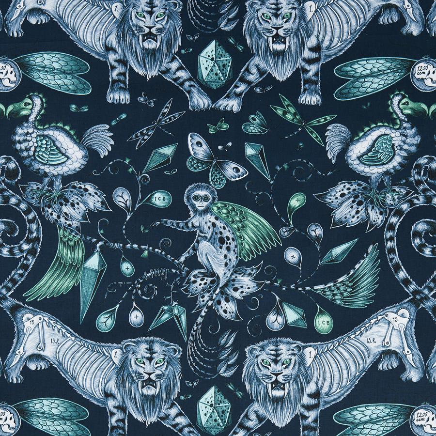 Sample F1109/04 Extinct Animal/Insect Clarke And Clarke Fabric