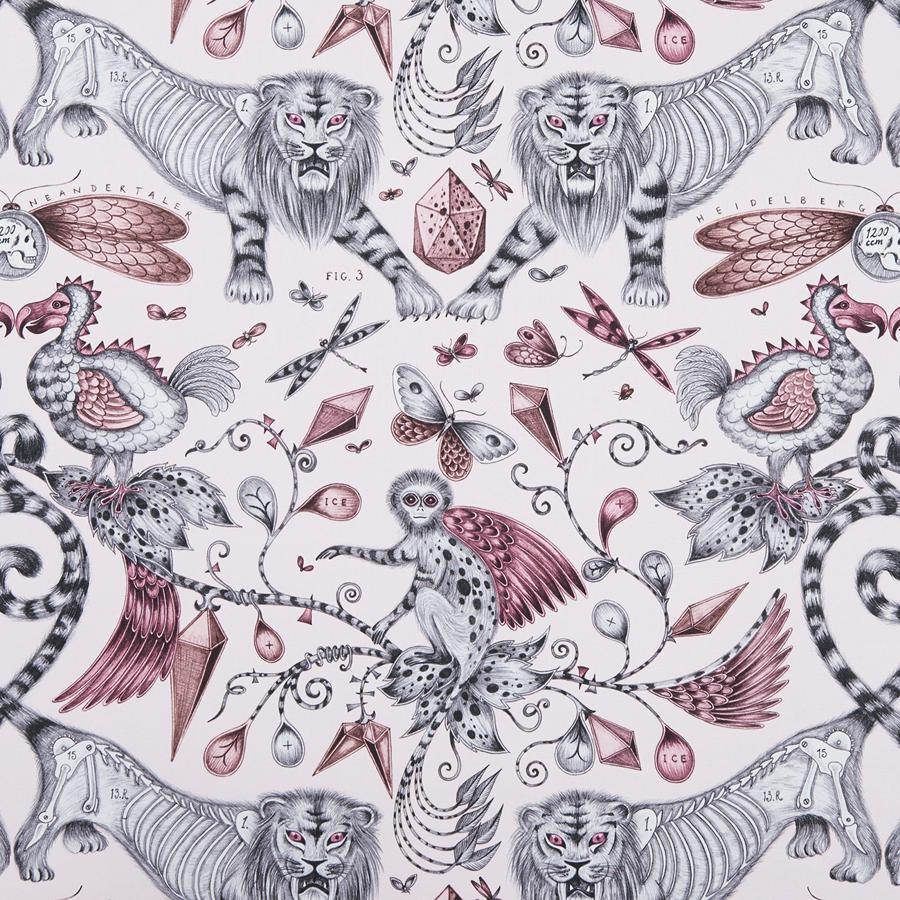 Acquire F1109/05 Extinct Animal/Insect by Clarke And Clarke Fabric