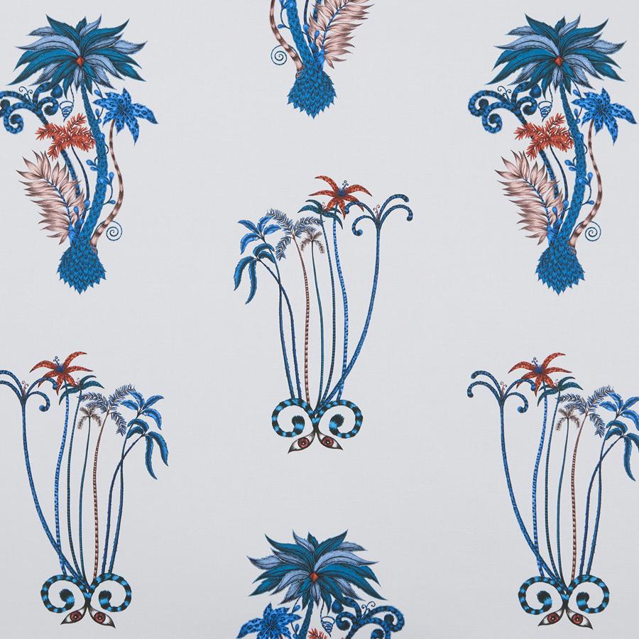 Sample F1110/01 Jungle Palms Botanical Clarke And Clarke Fabric