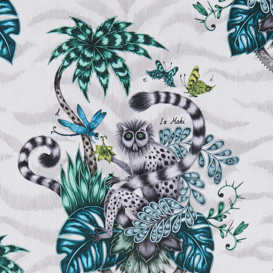 Sample F1112/01 Lemur Animal/Insect Clarke And Clarke Fabric