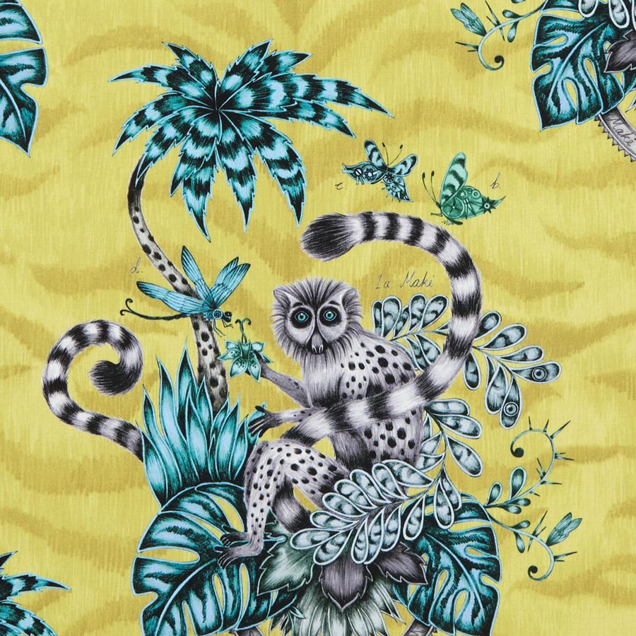 Sample F1112/02 Lemur Animal/Insect Clarke And Clarke Fabric