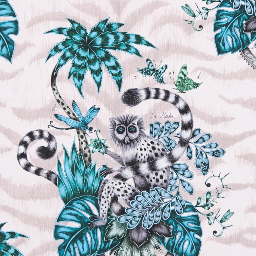 Sample F1112/04 Lemur Animal/Insect Clarke And Clarke Fabric