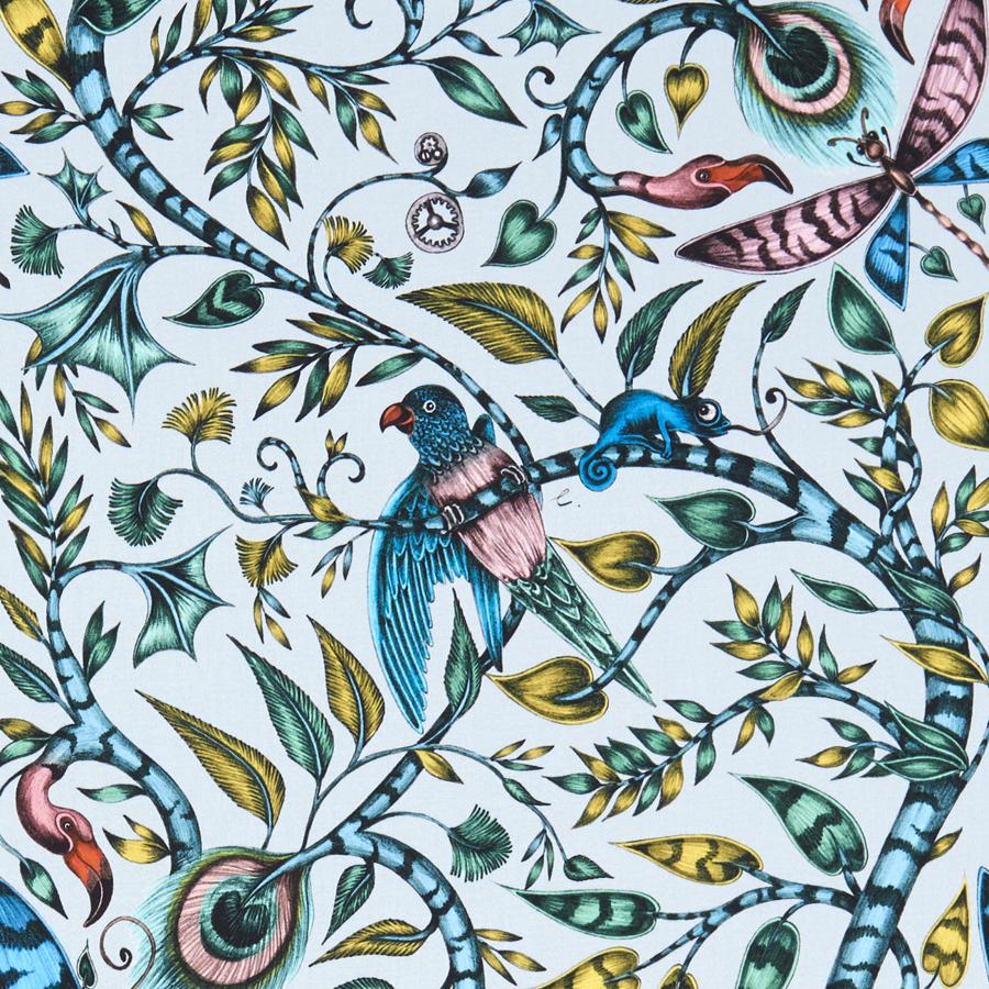 Sample F1113/02 Rousseau Animal/Insect Clarke And Clarke Fabric