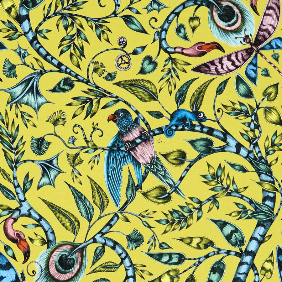 Sample F1113/04 Rousseau Animal/Insect Clarke And Clarke Fabric