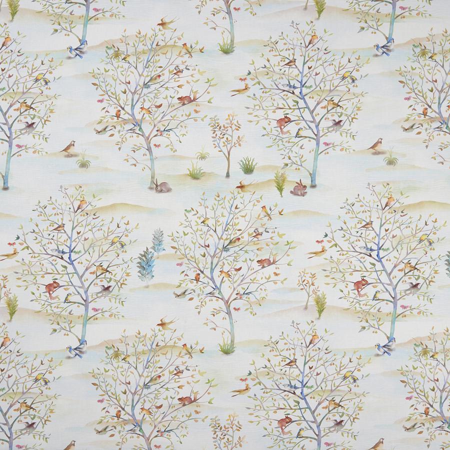 Sample F1147/01 Coppice Botanical Clarke And Clarke Fabric