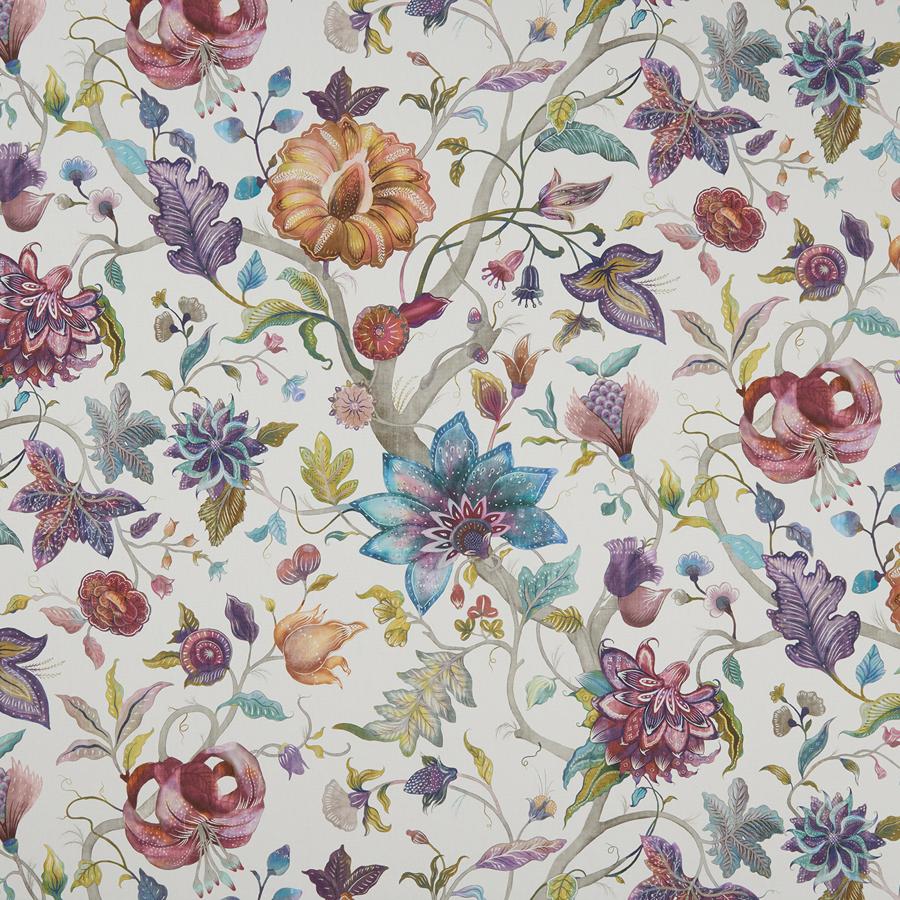 Sample F1150/01 Delilah Botanical Clarke And Clarke Fabric