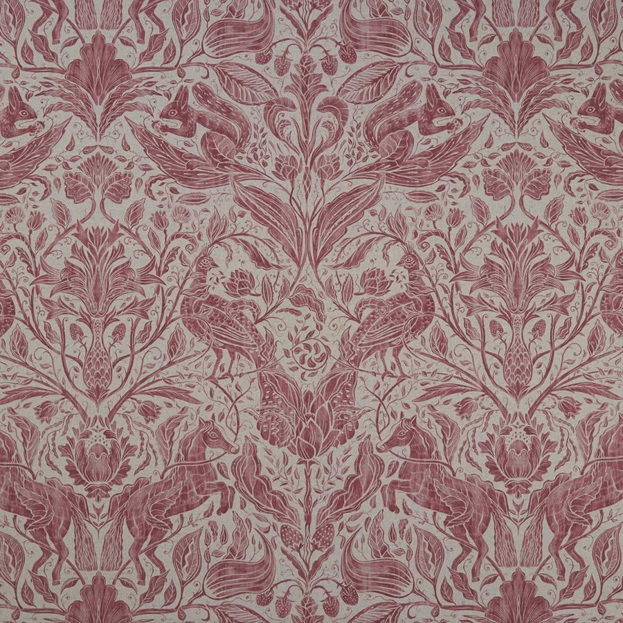 Sample F1158/03 Forest Trail Damask Clarke And Clarke Fabric