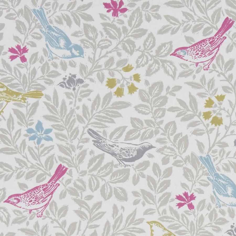 Sample F1184/03 Bird Song Botanical Clarke And Clarke Fabric